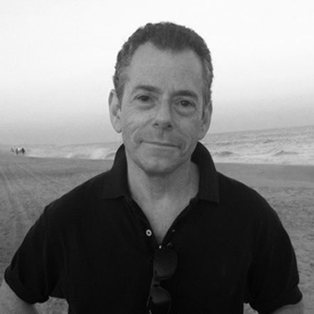 Marc on beach 3 bw